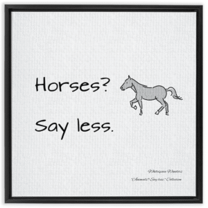 Whitespace Royalty – Horse Edition