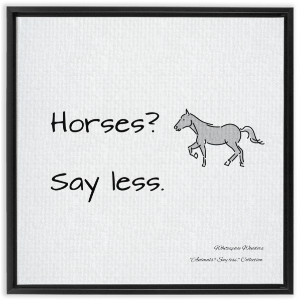 Whitespace Royalty - Horse Edition