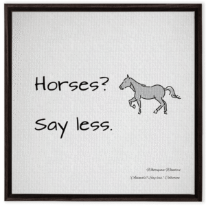 Whitespace Royalty – Horse Edition
