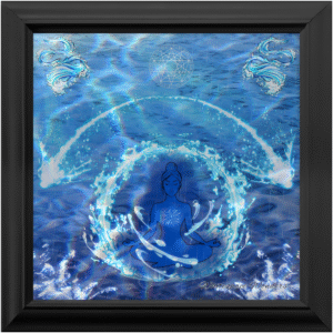 The Element of Water – Framed Fine Art Print (12×12″)