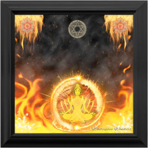 The Element of Fire – Framed Fine Art Print (12×12″)